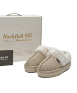 CLOUDY FLATFORM FUR MULES - SAND
