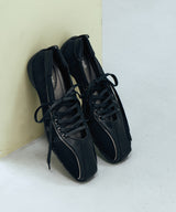 [NODE] BLISS LACEUP SNEAKERS - BLACK