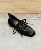 [NODE] BLISS LACEUP SNEAKERS - BLACK