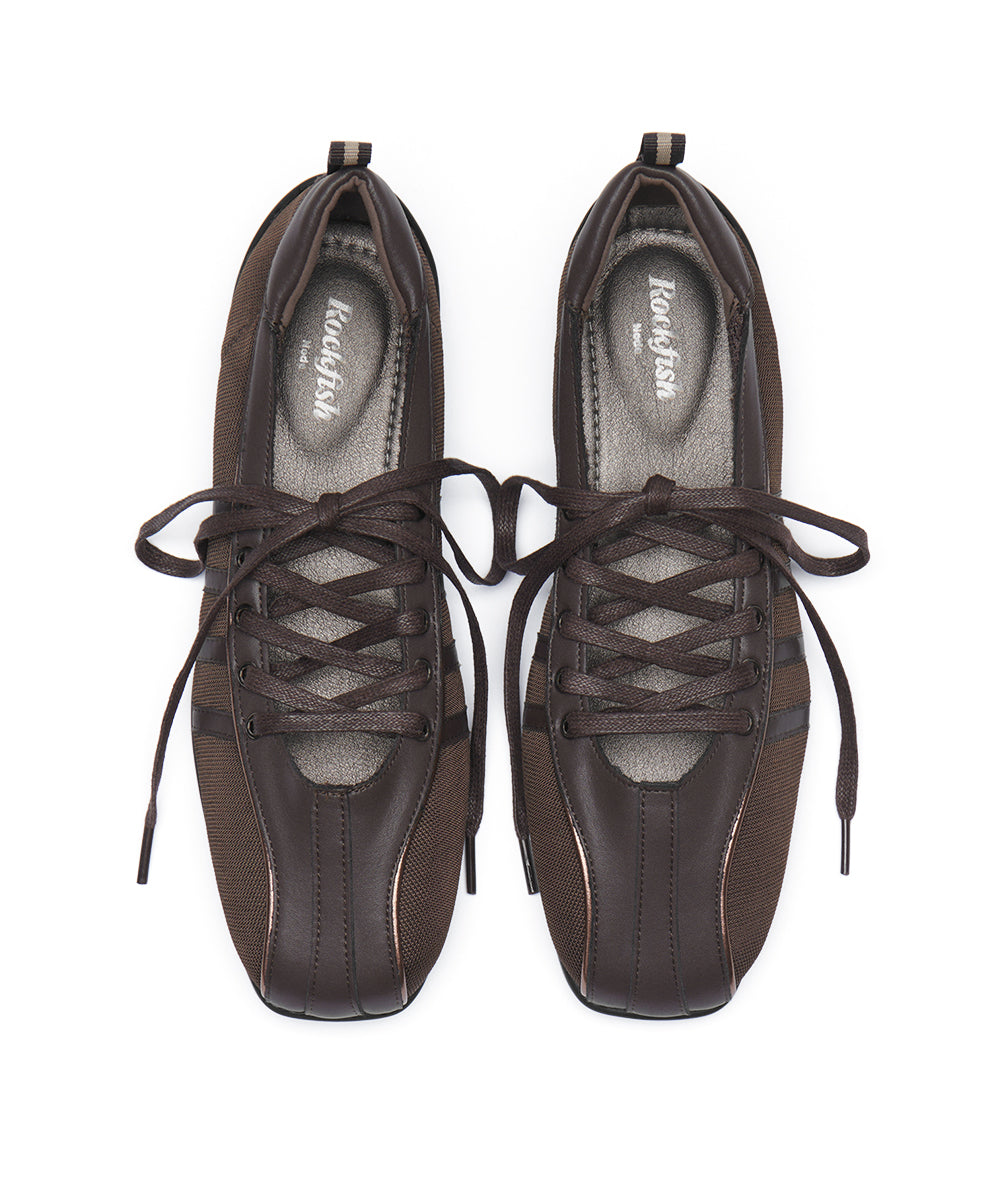 [ROCKFISH N] BLISS LACEUP SNEAKERS - CHOCO UK3.5(230)