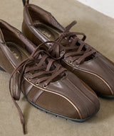 [NODE]BLISS LACEUP SNEAKERS - CHOCO