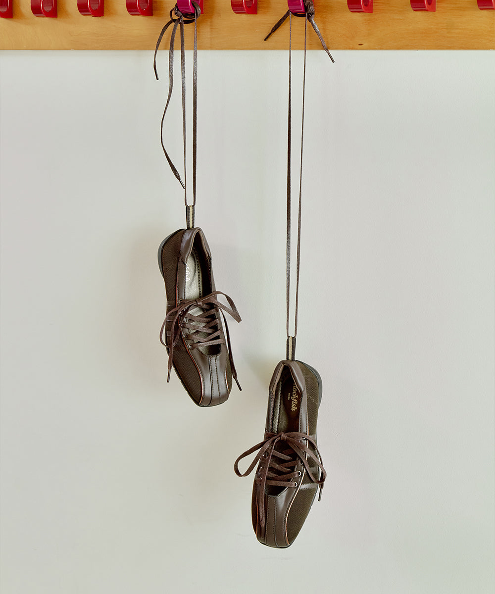 [ROCKFISH N] BLISS LACEUP SNEAKERS - CHOCO UK3.5(230)