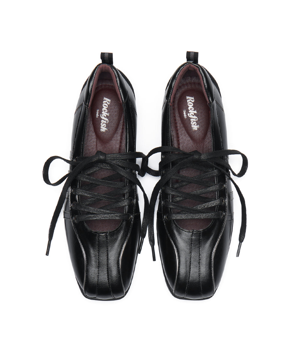 [ROCKFISH N] BLISS LACEUP SNEAKERS V2 - BLACK UK3.5(230)