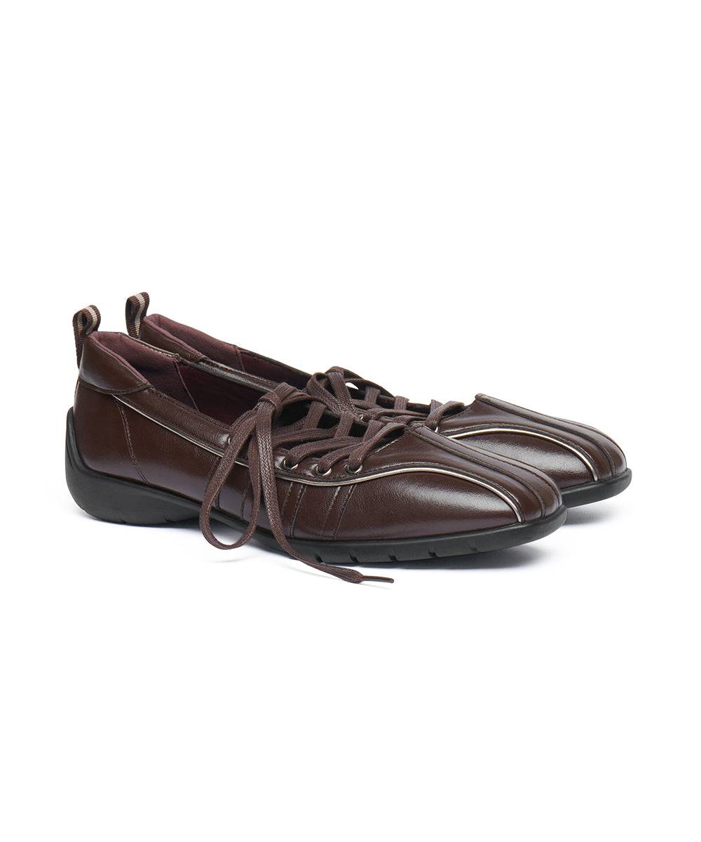 [ROCKFISH N] BLISS LACEUP SNEAKERS V2 - BROWN UK3.5(230)