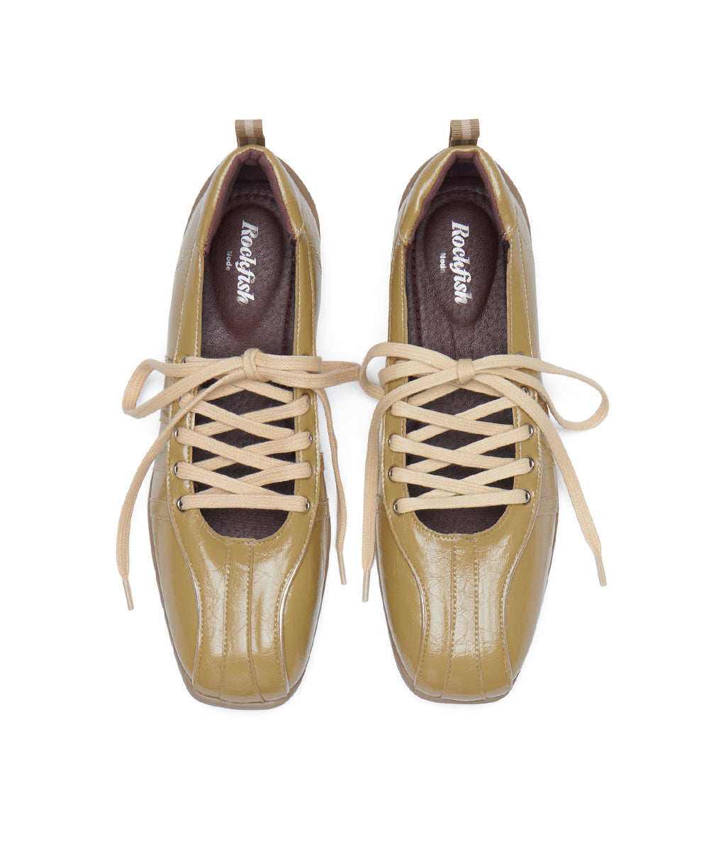 [ROCKFISH N] BLISS LACEUP SNEAKERS V2 - MUSTARD UK3.5(230)