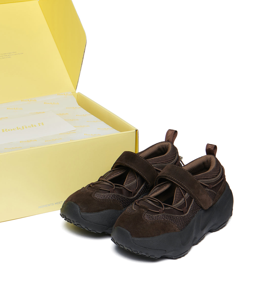 BRYN VELCRO SENAKERS V2 - CHOCO UK4(235)