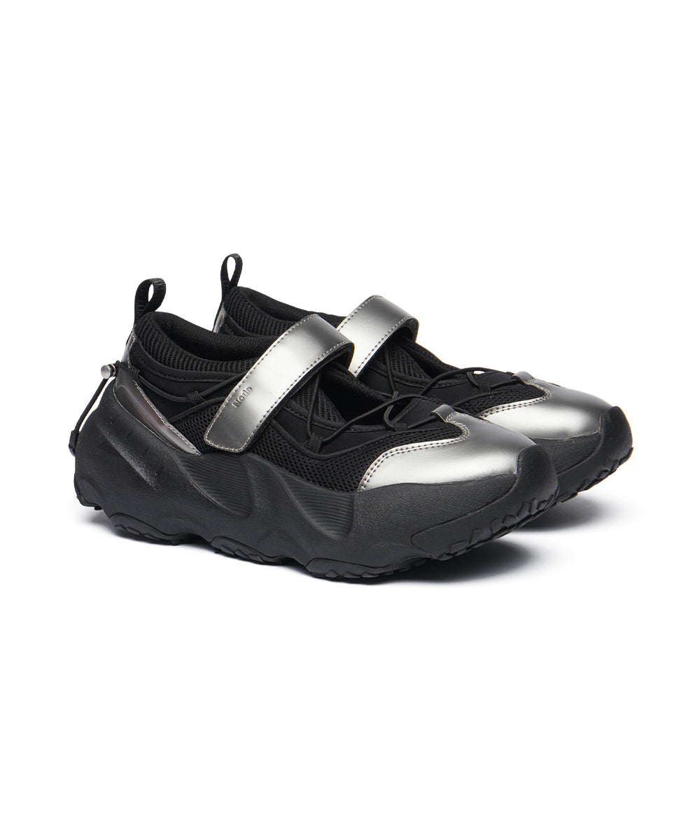 BRYN VELCRO SENAKERS V2 - DARK SILVER UK3.5(230)