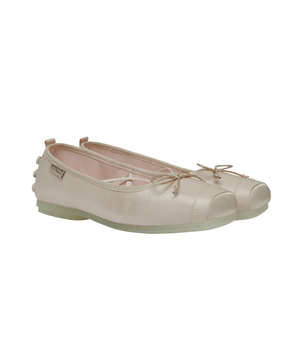 TOE CAP BALLET FLATS - BEIGE UK3.5(230)