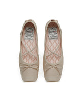 TOE CAP BALLET FLATS - BEIGE