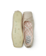 TOE CAP BALLET FLATS - BEIGE
