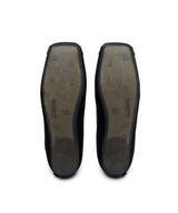TOE CAP BALLET FLATS - BLACK