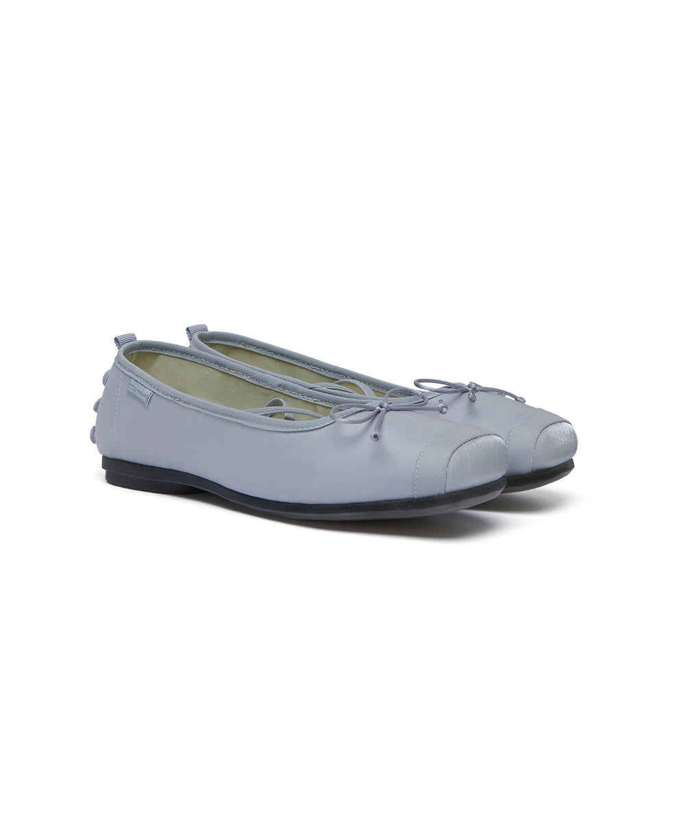 TOE CAP BALLET FLATS - BLUE UK3.5(230)
