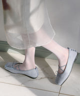 TOE CAP BALLET FLATS - BLUE