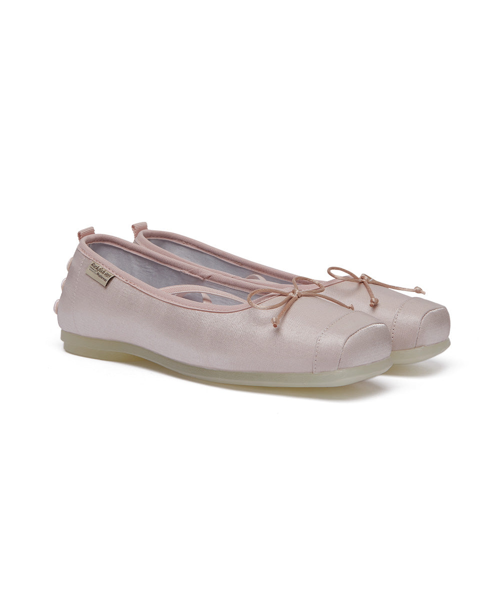 TOE CAP BALLET FLATS - PINK UK3.5(230)