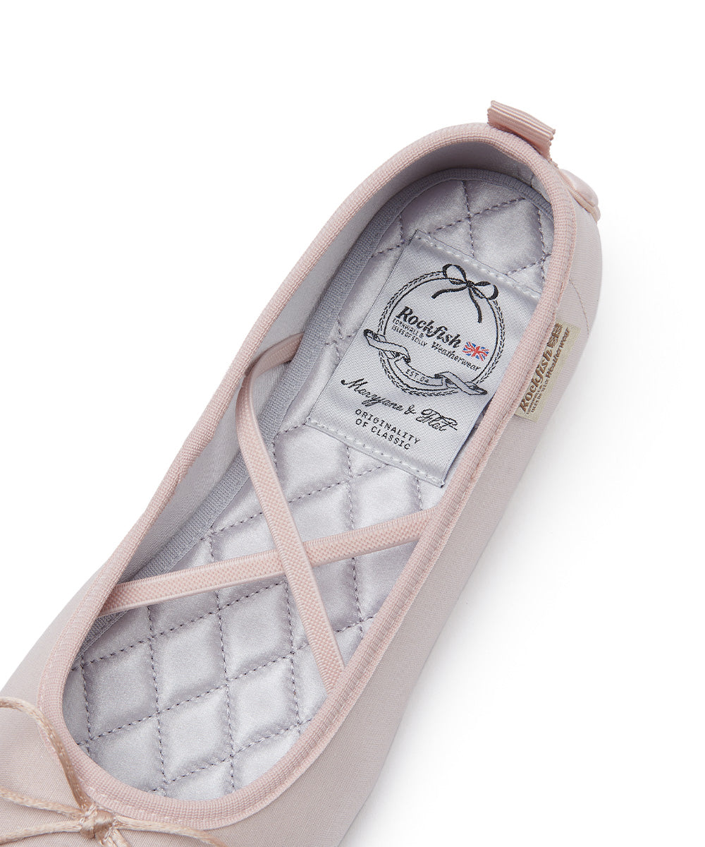 TOE CAP BALLET FLATS - PINK UK3.5(230)