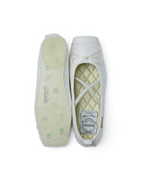 TOE CAP BALLET FLATS - WHITE