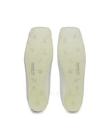 TOE CAP BALLET FLATS - WHITE