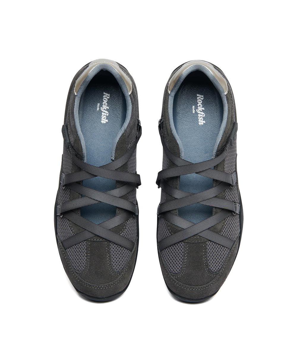 ZANE X-STRAP SNEAKERS - CHARCOAL(CC) UK3.5(230)