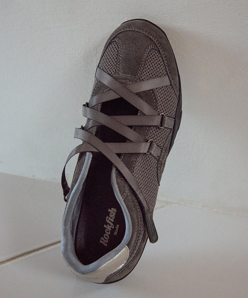 ZANE X-STRAP SNEAKERS - CHARCOAL(CC) UK3.5(230)