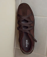ZANE X-STRAP SNEAKERS - CHOCO(CH)