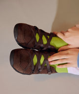 ZANE X-STRAP SNEAKERS - CHOCO(CH)