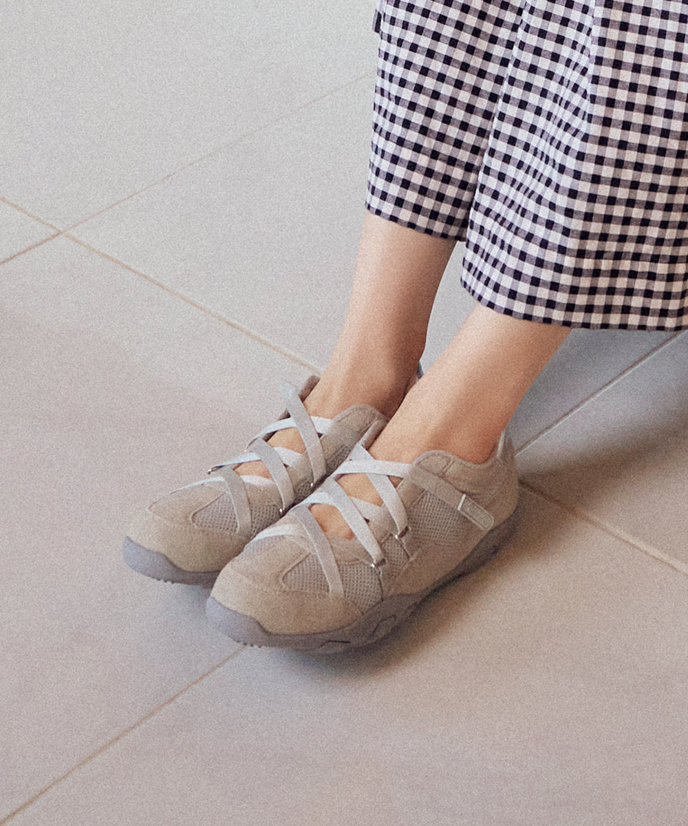 ZANE X-STRAP SNEAKERS - LIGHT GREY(LG) UK3.5(230)