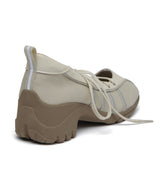 [NODE]BLISS PLATFORM LACEUP SNEAKERS - BEIGE