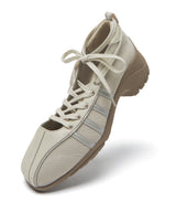 [NODE]BLISS PLATFORM LACEUP SNEAKERS - BEIGE
