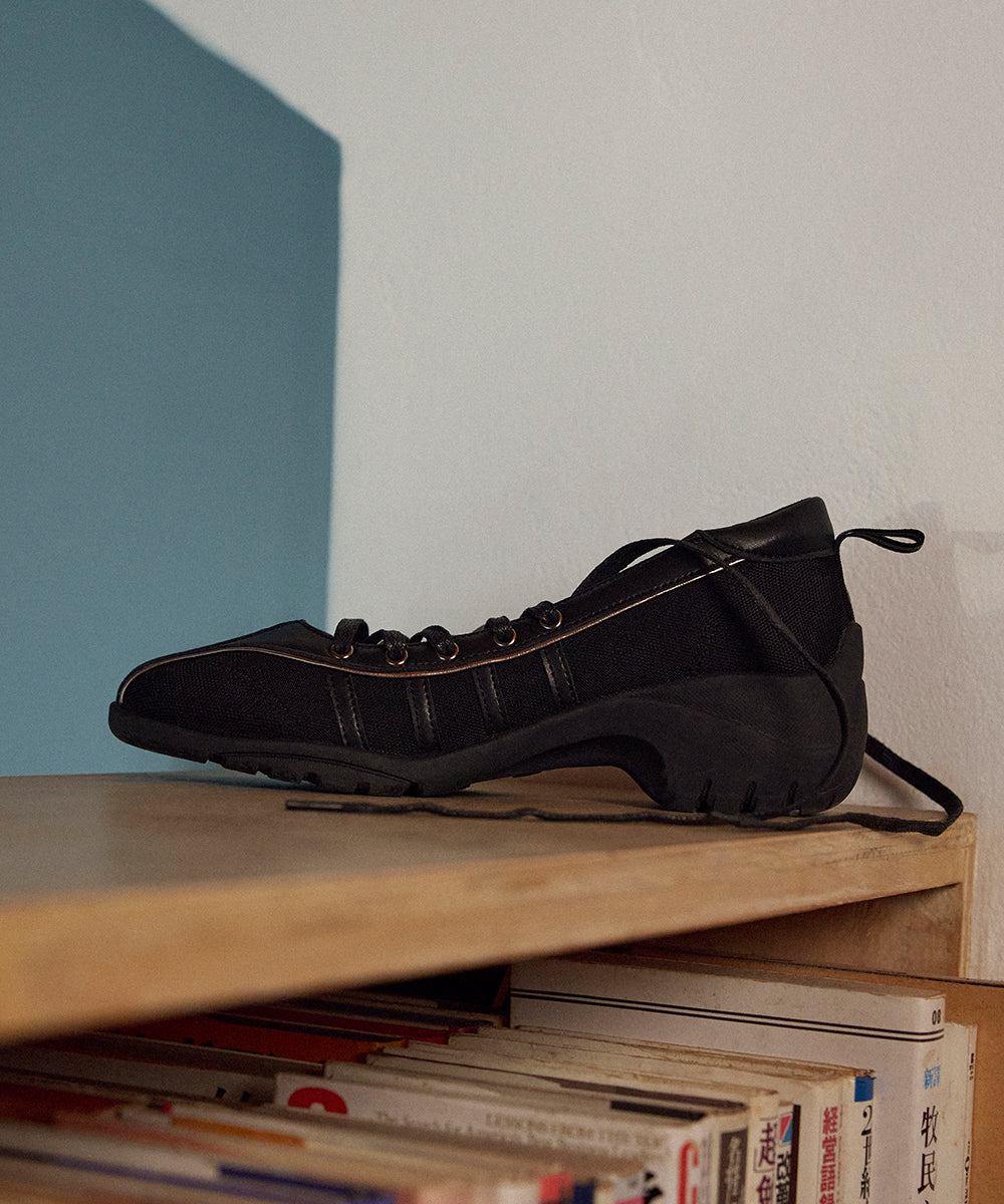 BLISS PLATFORM LACEUP SNEAKERS - BLACK(BK) UK3.5(230)