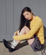 [NODE]BLISS PLATFORM LACEUP SNEAKERS - BLACK(BK)