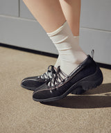 [NODE]BLISS PLATFORM LACEUP SNEAKERS - BLACK(BK)