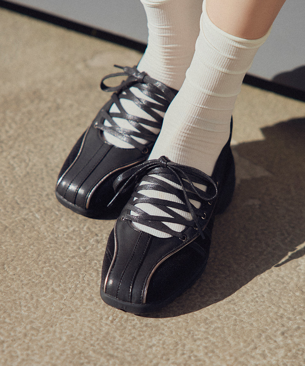 BLISS PLATFORM LACEUP SNEAKERS - BLACK(BK) UK3.5(230)
