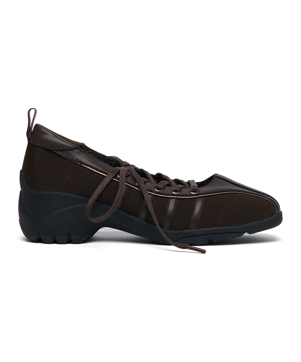 BLISS PLATFORM LACEUP SNEAKERS - CHOCO(CH) UK3.5(230)