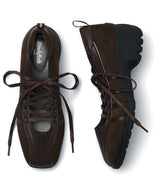 [NODE]BLISS PLATFORM LACEUP SNEAKERS - CHOCO(CH)