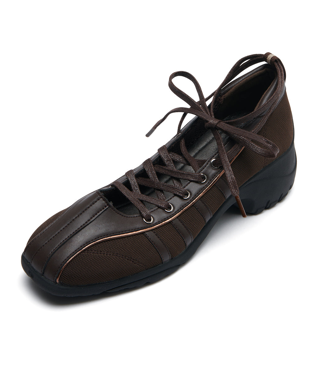 BLISS PLATFORM LACEUP SNEAKERS - CHOCO(CH) UK3.5(230)