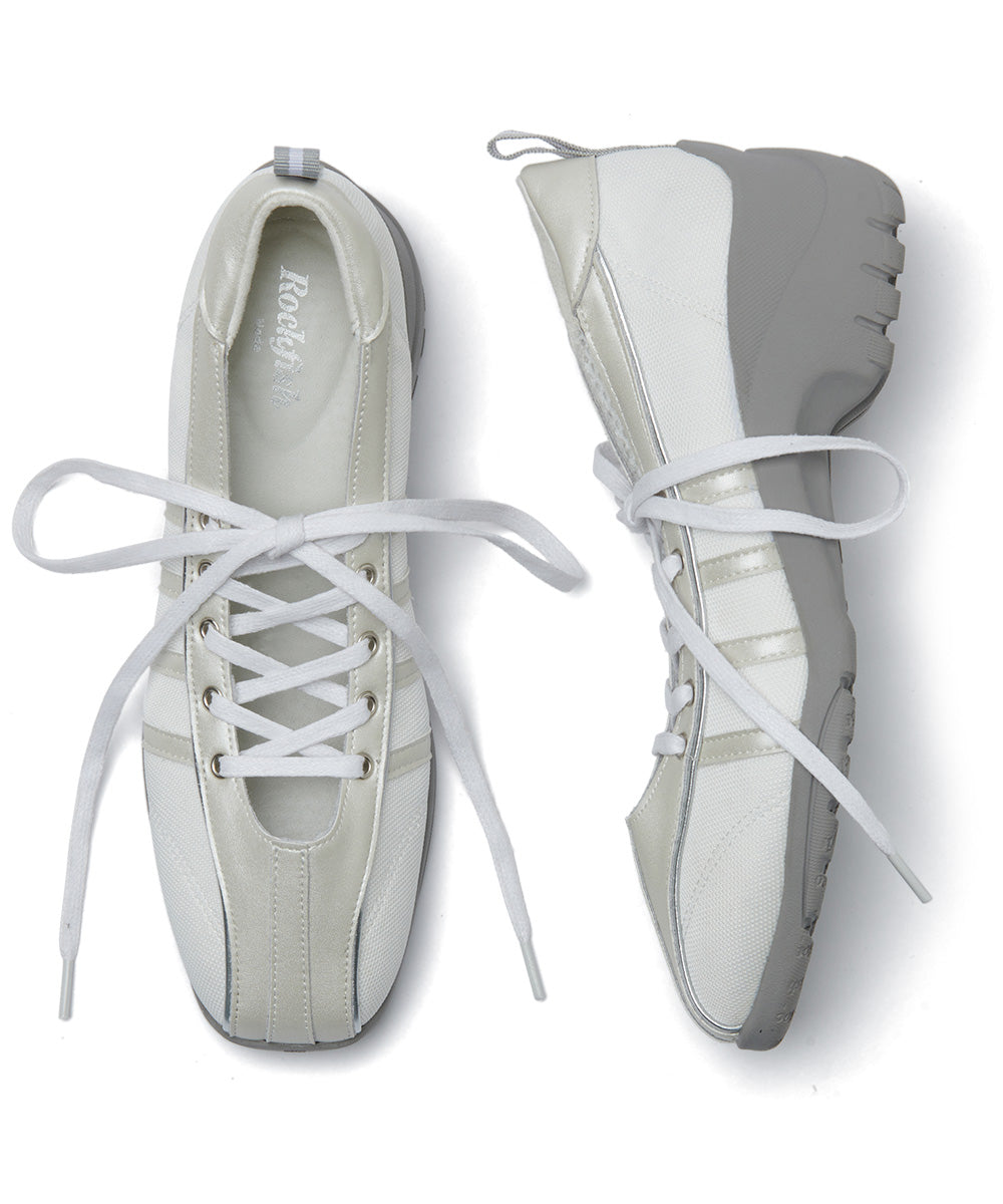 BLISS PLATFORM LACEUP SNEAKERS - CREAM PEARL(CM) UK3.5(230)