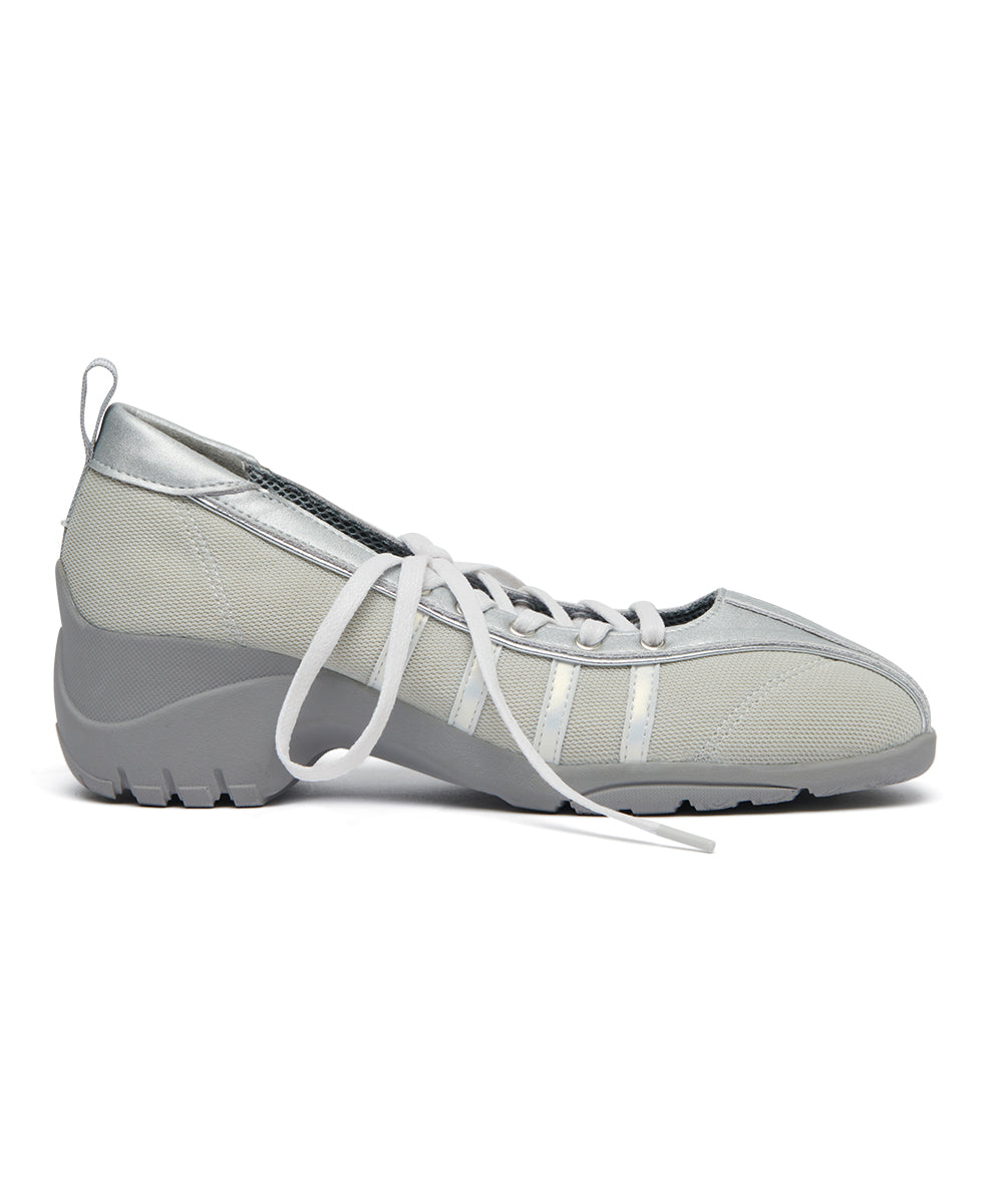 BLISS PLATFORM LACEUP SNEAKERS - SILVER UK3.5(230)