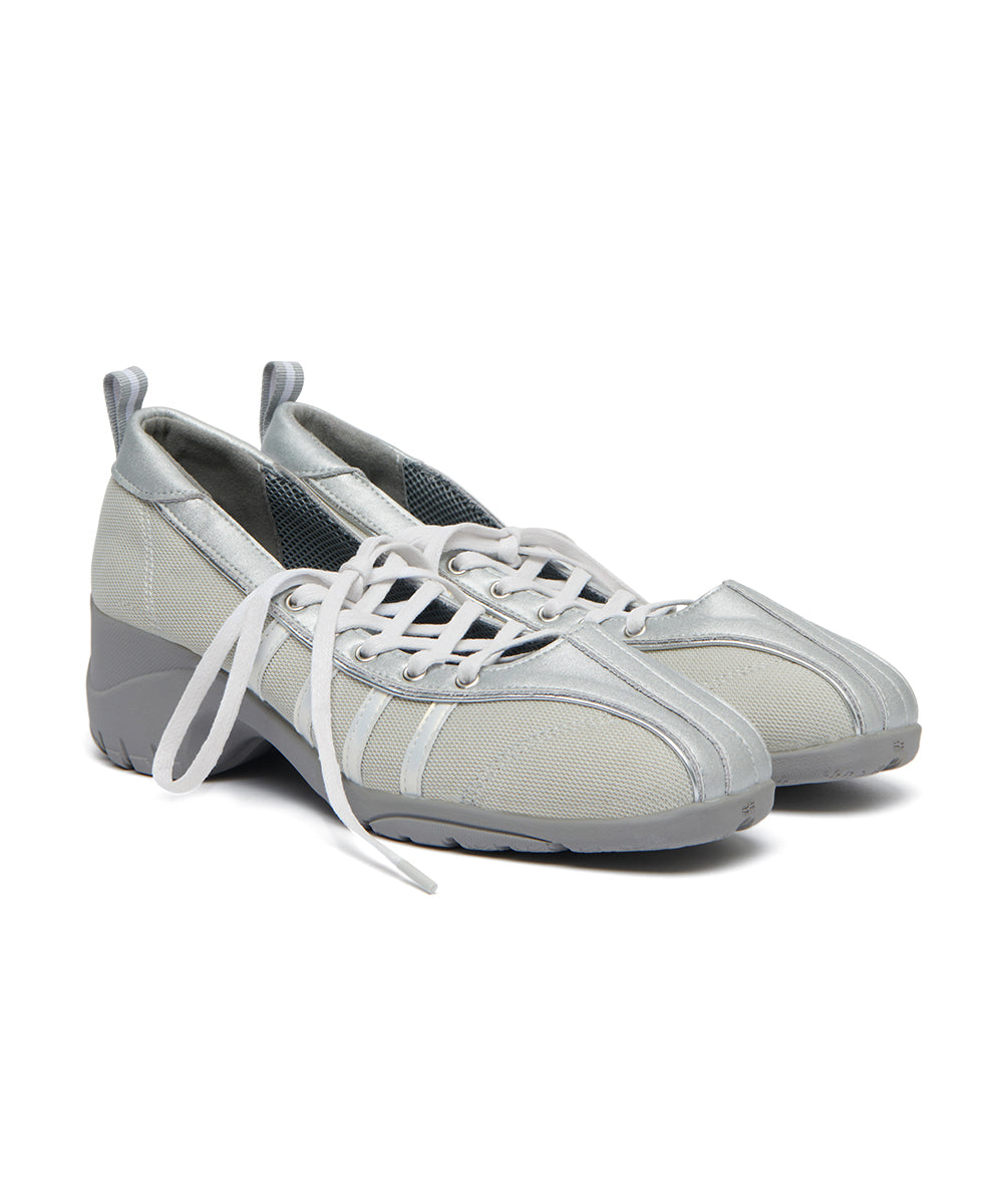 BLISS PLATFORM LACEUP SNEAKERS - SILVER UK3.5(230)