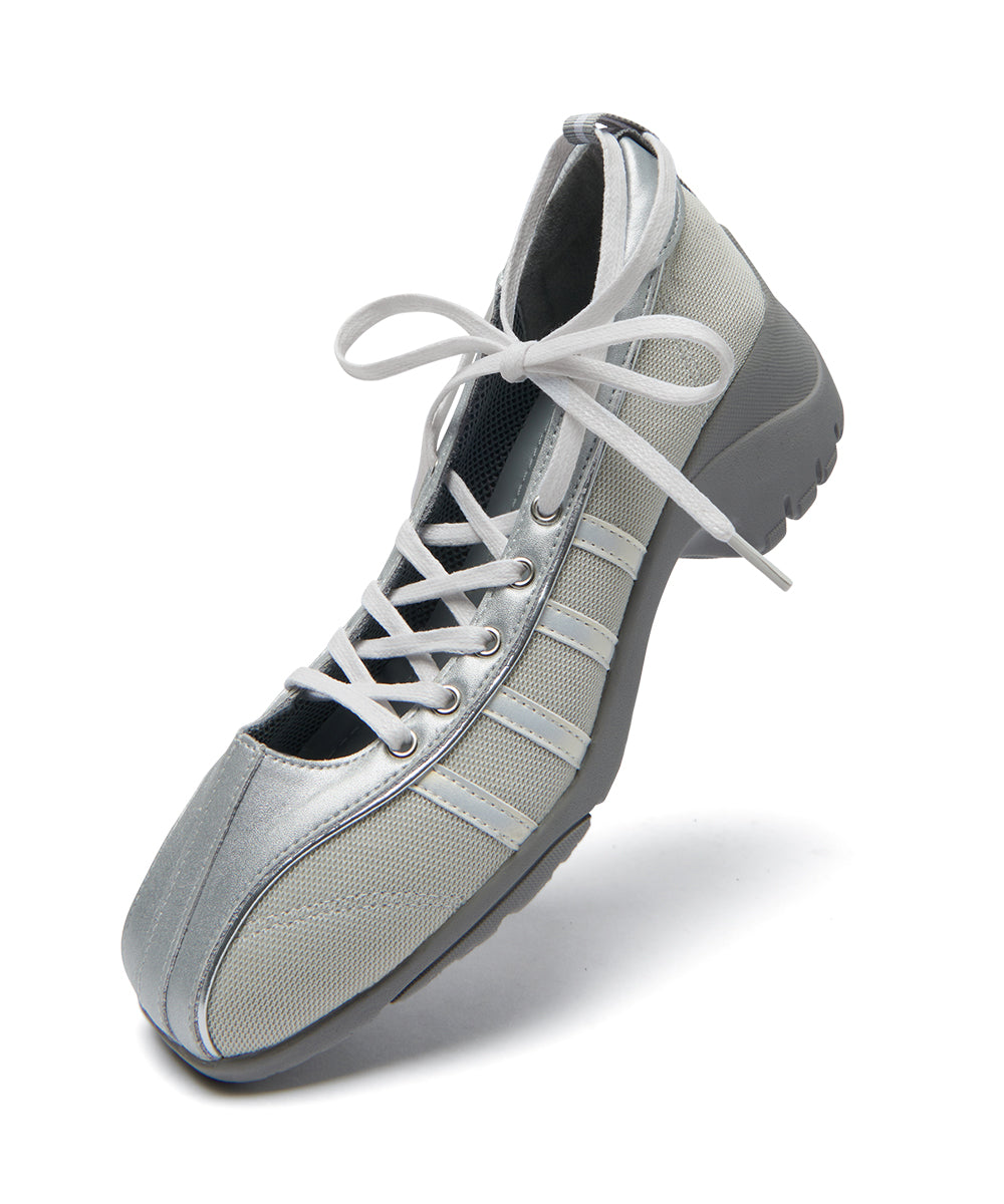 BLISS PLATFORM LACEUP SNEAKERS - SILVER UK3.5(230)