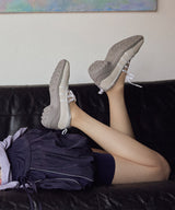 [NODE]BLISS PLATFORM LACEUP SNEAKERS - SILVER