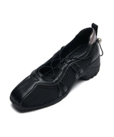 [NODE]BLISS PLATFORM STRING SNEAKERS - BLACK