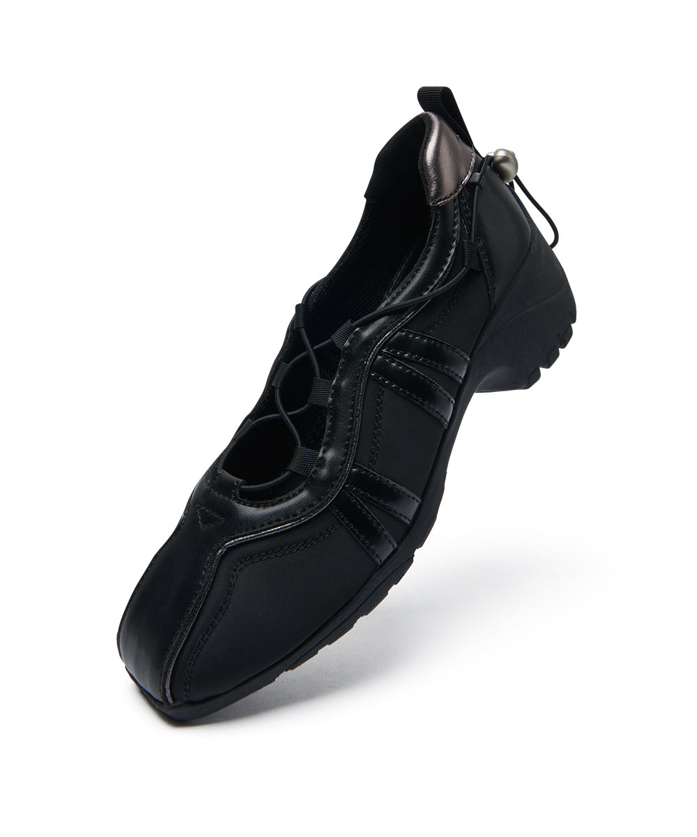 BLISS PLATFORM STRING SNEAKERS - BLACK UK3.5(230)