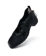 [NODE]BLISS PLATFORM STRING SNEAKERS - BLACK