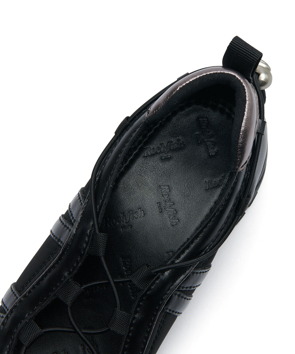 BLISS PLATFORM STRING SNEAKERS - BLACK UK3.5(230)