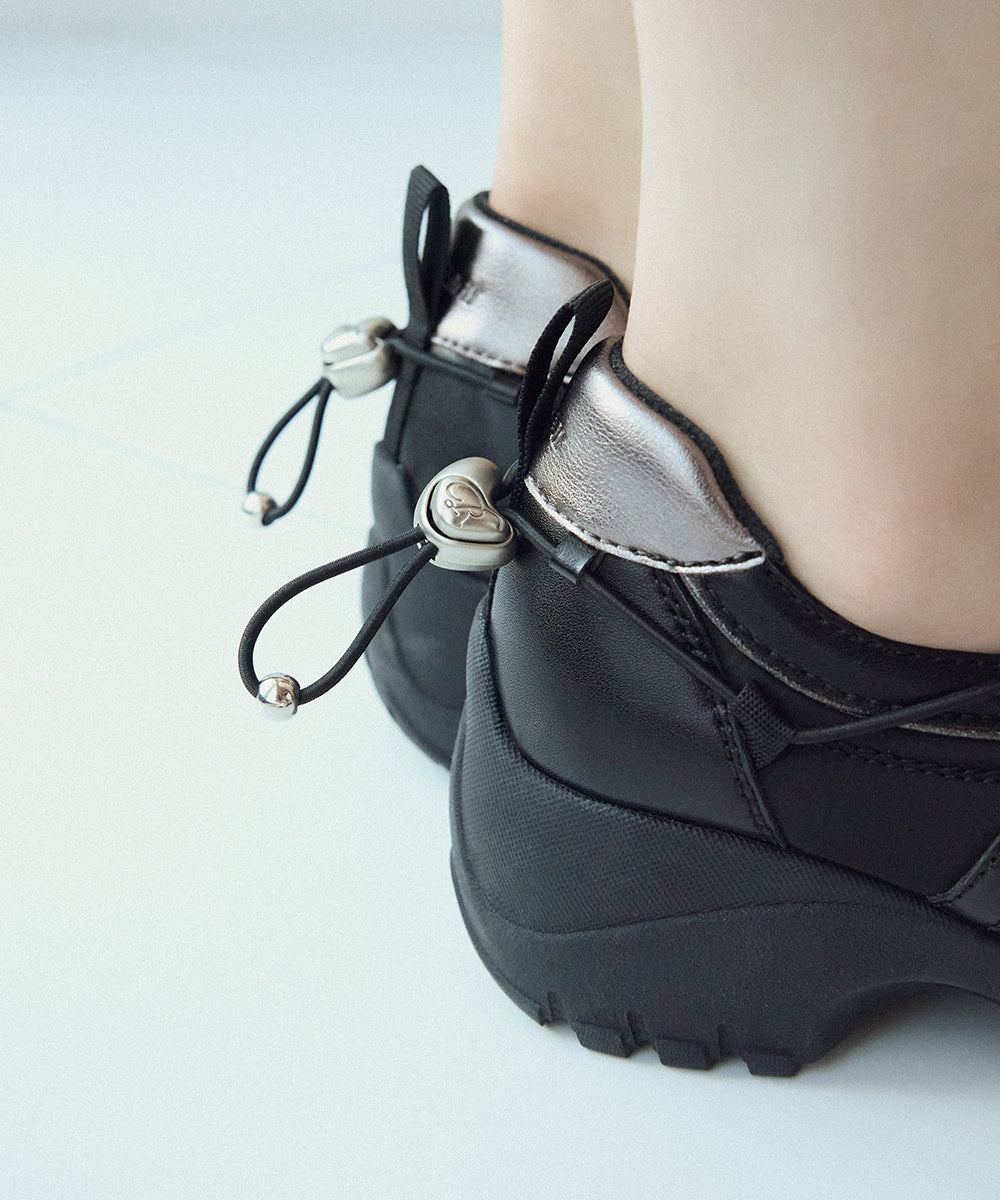 BLISS PLATFORM STRING SNEAKERS - BLACK UK3.5(230)