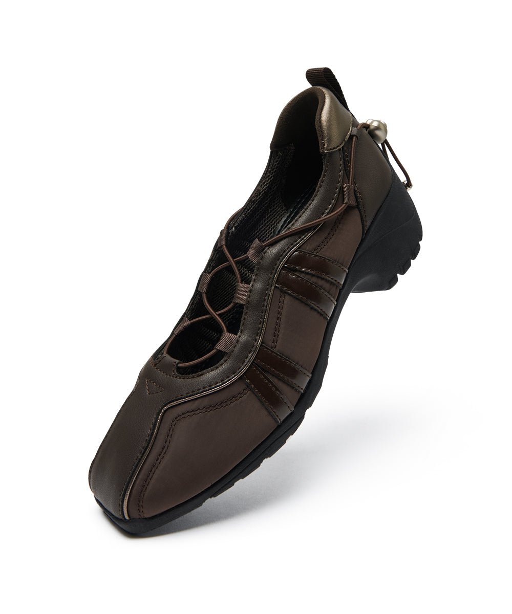 BLISS PLATFORM STRING SNEAKERS - BROWN UK3.5(230)