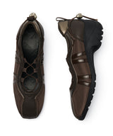 [NODE]BLISS PLATFORM STRING SNEAKERS - BROWN