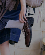 [NODE]BLISS PLATFORM STRING SNEAKERS - BROWN