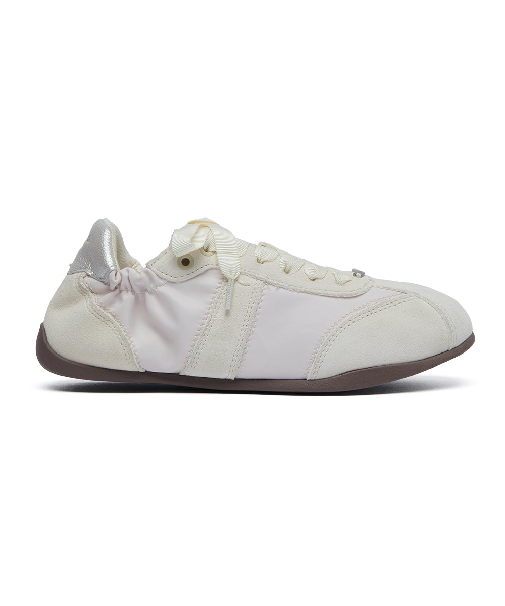 SCRUNCH FLAT SNEAKERS - BEIGE(BG) UK3.5(230)