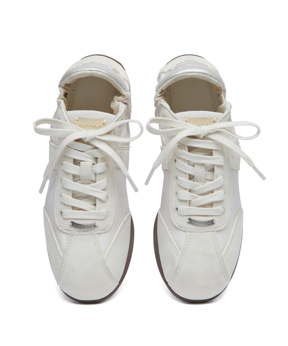 SCRUNCH FLAT SNEAKERS - BEIGE(BG) UK3.5(230)